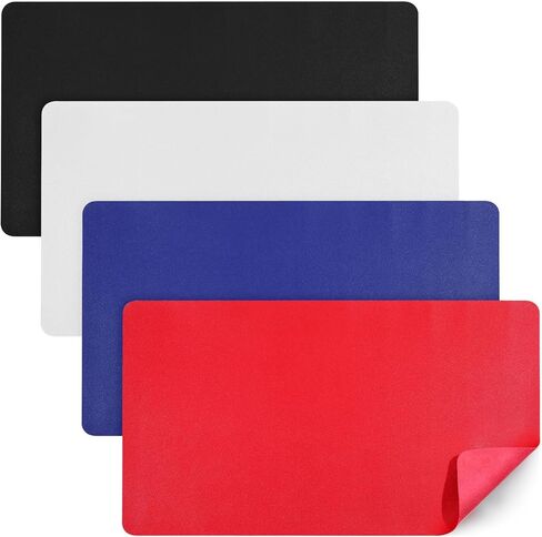 4 Pcs TCG Playmat, Card Playing Game Mat 24 x 14 Inch Large Mouse Pad Waterproof Desk Pad Textured Desk Pad Non Slip Keyboard and Mouse Pad for Laptop, Keyboard Mouse, Desk Mat in Saudi Arabia