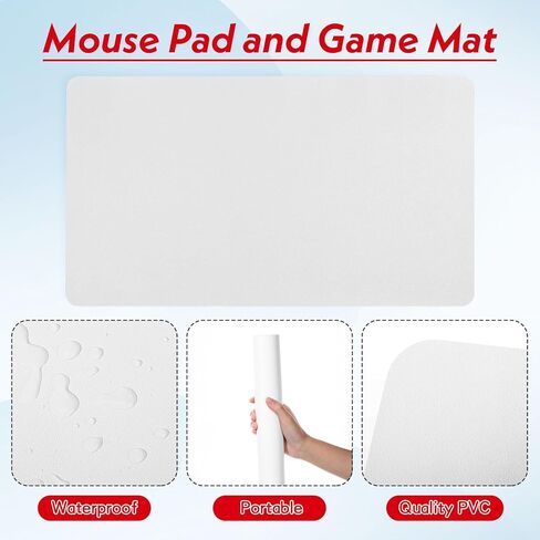 4 Pcs TCG Playmat, Card Playing Game Mat 24 x 14 Inch Large Mouse Pad Waterproof Desk Pad Textured Desk Pad Non Slip Keyboard and Mouse Pad for Laptop, Keyboard Mouse, Desk Mat in Saudi Arabia