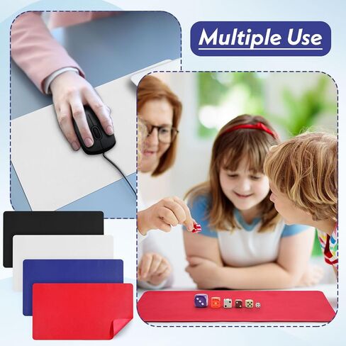 4 Pcs TCG Playmat, Card Playing Game Mat 24 x 14 Inch Large Mouse Pad Waterproof Desk Pad Textured Desk Pad Non Slip Keyboard and Mouse Pad for Laptop, Keyboard Mouse, Desk Mat in Saudi Arabia