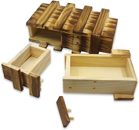 صندوق احجية سري للبالغين، حامل نقود سحري للبالغين والبطاقات ومقصورات سرية خشبية لحفظ بطاقات الهدايا، صندوق احجية ياباني، علب هدايا in Kuwait