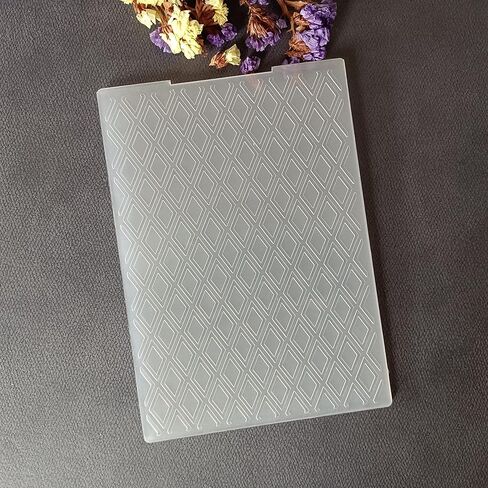 مجلدات بلاستيكية منقوشة بخلفية مخططة من AZSG لصنع البطاقات ألبوم الصور DIY سكرابوكينغ in Kuwait