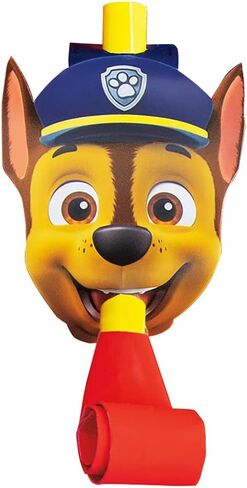 Paw Patrol Party Blowouts - 5" x 2" (8 Pcs) - Multicolor Paper Party Favors - Perfect for Kids Birthdays & Celebrations in Saudi Arabia