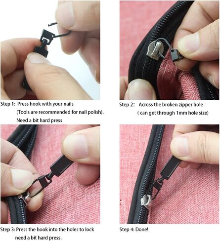 سحاب سحب بديل لسحّاب سحب علامات التبويب وأسلاك سحاب مجموعات إصلاح سحاب قابلة للفصل لحقائب الملابس والسترات والمحافظ المناسبة للثقوب الصغيرة D 1.0 مم (4 قطع برونزية) in Kuwait