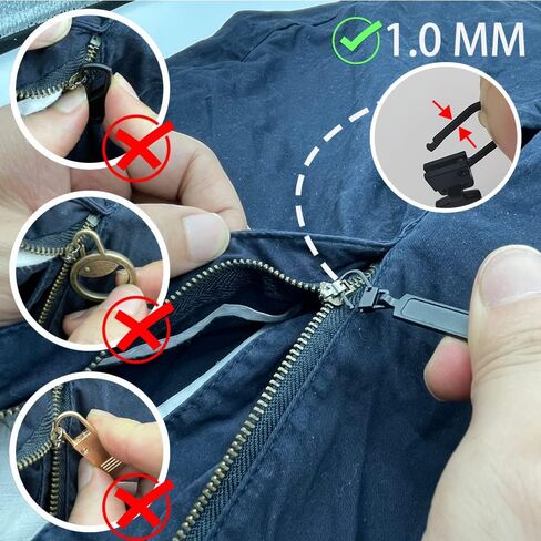 سحاب سحب بديل لسحّاب سحب علامات التبويب وأسلاك سحاب مجموعات إصلاح سحاب قابلة للفصل لحقائب الملابس والسترات والمحافظ المناسبة للثقوب الصغيرة D 1.0 مم (4 قطع برونزية) in Kuwait