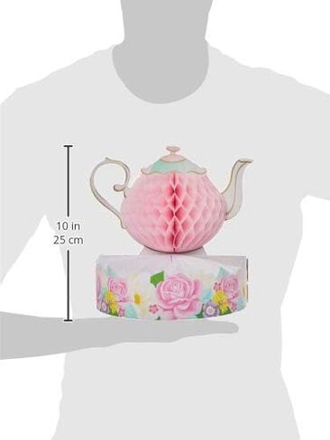 Creative Converting Floral Tea Party Centerpiece, 1 ct Multicolor, 9" x 10" in Saudi Arabia