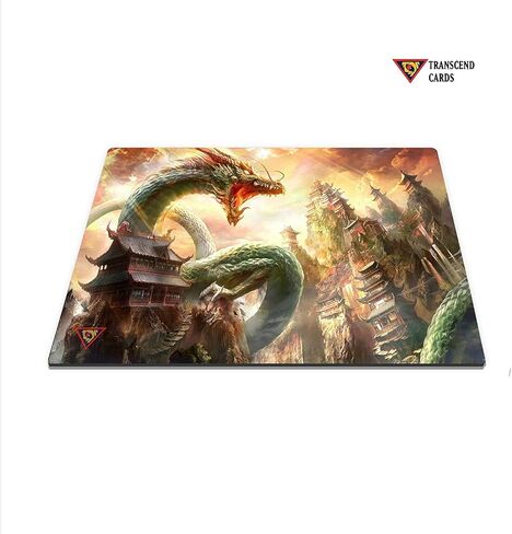 Temple Dragon - Large Custom Mouse Pad/Playmat - Durable Rubber 14" x 24" in Kuwait