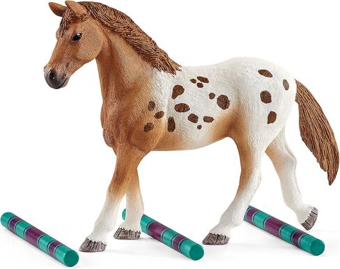 Schleich Horse Club, 11-Piece Playset, Horse Toys for Girls and Boys 5-12 years old Lisa’s Tournament Training with Appaloosas in Saudi Arabia