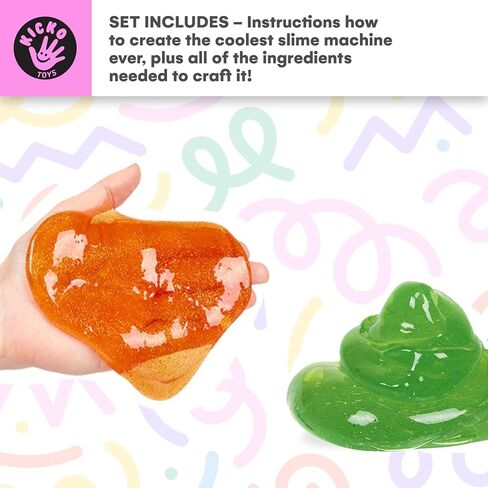 Kicko Slime Making Set Ultimate DIY - 56 Piece Slime Kit with Storage Box - Fluffy, Beads, Glitter, Glue, Glow in The Dark, Color Dyes - for Boys, Girls, Party Favors in Saudi Arabia