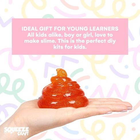 Kicko Slime Making Set Ultimate DIY - 56 Piece Slime Kit with Storage Box - Fluffy, Beads, Glitter, Glue, Glow in The Dark, Color Dyes - for Boys, Girls, Party Favors in Saudi Arabia
