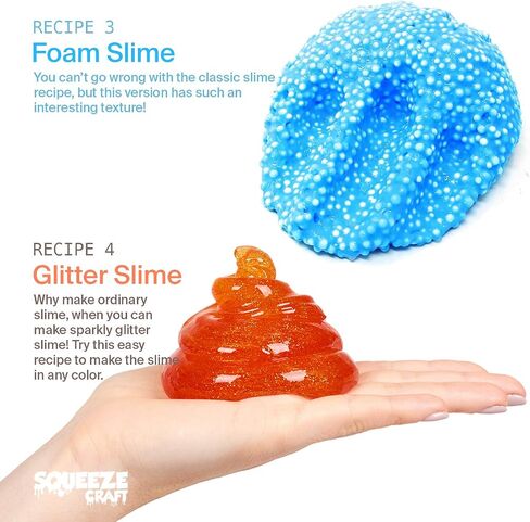 Kicko Slime Making Set Ultimate DIY - 56 Piece Slime Kit with Storage Box - Fluffy, Beads, Glitter, Glue, Glow in The Dark, Color Dyes - for Boys, Girls, Party Favors in Saudi Arabia
