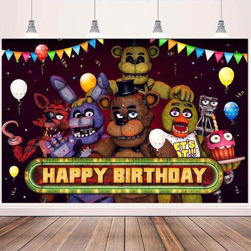 خمسة 2023 خلفية لوازم حفلات أعياد الميلاد، لافتة زينة لحفلات أعياد الميلاد السعيدة، خلفية تصوير حفلات بطابع الدب الكرتوني لأعياد ميلاد الأولاد والبنات in Kuwait