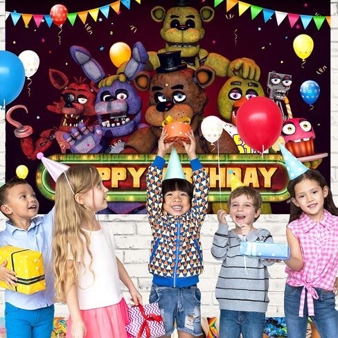 خمسة 2023 خلفية لوازم حفلات أعياد الميلاد، لافتة زينة لحفلات أعياد الميلاد السعيدة، خلفية تصوير حفلات بطابع الدب الكرتوني لأعياد ميلاد الأولاد والبنات in Kuwait