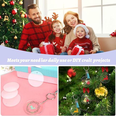 126 قطعة من سلاسل المفاتيح الفارغة من الاكريليك مع شراشيب، اشكال مختلفة من الاكريليك، سلسلة مفاتيح من الاكريليك، اكسسوارات الجنين، خطافات كبس صغيرة مضفرة على شكل كرة قطيفة للمشاريع والحرف اليدوية in Kuwait