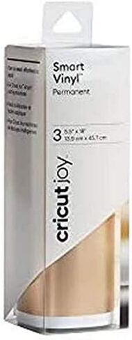 Cricut Joy Smart Permanent Vinyl, Matte Metallic - Champagne, 4ft Roll (5.5'x48'), compatible with Joy Machine in Kuwait