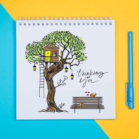 Tree Background Clear Stamps for Card Making, House Background Clear Rubber Stamps Castle Holiday Stamps for Holiday Card Making Decor DIY Scrapbooking Transparent Album Decor Paper Craft in Saudi Arabia