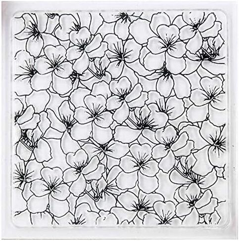 Welcome to Joyful Home 4pcs/Set Flower dot Circle Button Background Rubber Clear Stamp for Card Making Decoration and Scrapbooking in Saudi Arabia