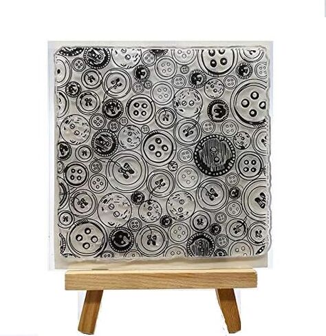Welcome to Joyful Home 4pcs/Set Flower dot Circle Button Background Rubber Clear Stamp for Card Making Decoration and Scrapbooking in Saudi Arabia