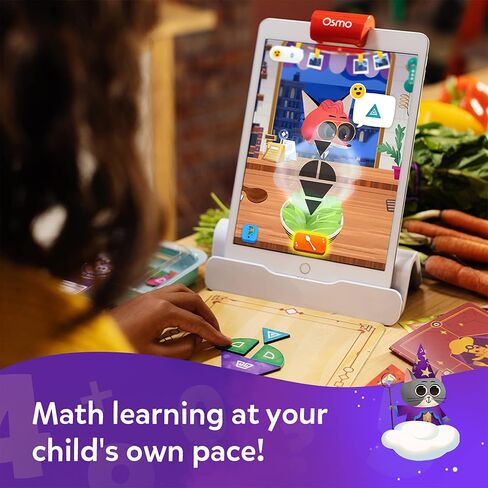 Osmo Math Wizard: Magical Workshop, Ages 6-8, Addition & Subtraction Game | Osmo base required (sold separately). Curriculum-inspired game teaching addition & subtraction, grades 1-2, ages 6-8 in Saudi Arabia