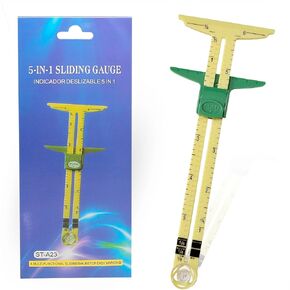 YEQIN 5-in-1 Sliding Gauge Measuring Sewing Tool for Sewing,Crafting, Marking Button Holes, Seam Allowance Gauge,Hem Gauge, Circle Compass, T Gauge in Saudi Arabia