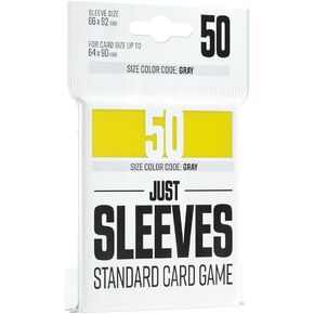 Just Sleeves | Pack of 50 Standard Card Sleeves for Board Game and Card Games | Professional Protection for Up to 50 Large TCG Decks & Gaming Cards | Red Color | Made by Gamegenic