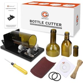 Bottle Cutter, Genround Upgrade 2.1 Glass Bottle Cutter Machine for Round, Square and Oval Bottle Cutting | Cut Bottle From Neck To Bottom | Glass Cutter Bottle Cutting Tool For DIY Projects