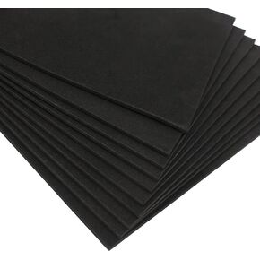 10 Pcs 2 mm Self Adhesive Foam Sheets EVA Foam Paper Foam Handicraft Sheet Sticky Back Sheets Black