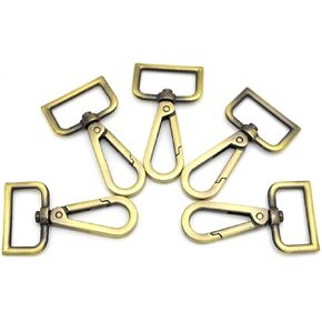 15 Pcs Metal Swivel Lobster Clasp Claw Push Gate Snap Hooks for DIY Crafts Keychain Purse Handbag Making (Silver,1-1/2 inch)