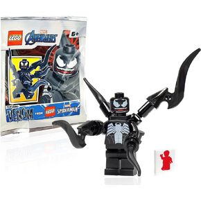 LEGO Super Heroes Spider-Man Minifigure - Venom with Spiked Blades and Minifigureland Tile in Kuwait
