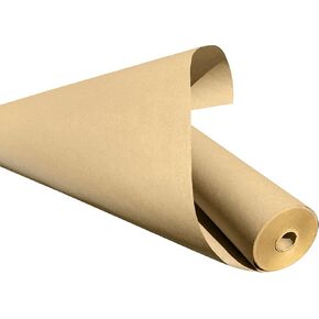 لفافة ورق كرافت بنية معاد تدويرها بنسبة 100% من صناعة أمريكية مقاس 17.50 بوصة × 1800 بوصة (150 قدمًا)، فنون وحرف يدوية متعددة الأغراض، تغليف الهدايا، التعبئة والشحن، مفرش طاولة in Kuwait