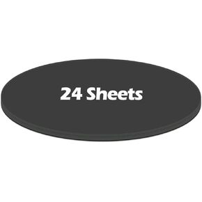 Ezyaid Cardstock Paper Circles with Assorted Colors, Thick Cardstock 12 Inches Cutout Round Shape for Kids Arts and Crafts, Circular 92lb/250gsm Pre-Cut Heavy Card Stock 24 Sheets
