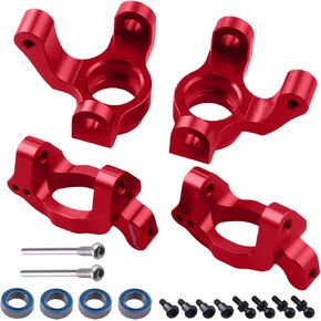 HobbyPark Aluminum Caster Blocks (c-hubs) & Steering Block Front Knuckles for Traxxas 1/18 LaTrax Teton Desert Prerunner Rally, Replace Parts 7532 (Green) in Saudi Arabia