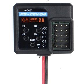 Flysky FPV Racing Transmitter Receiver Temperature Telemetry Data Module Set Voltage Collection Module Serial Bus Receiver for FS I6 I10 IT4S TX IA6B IA4B IA10B RX IBus (FS-CAT01)