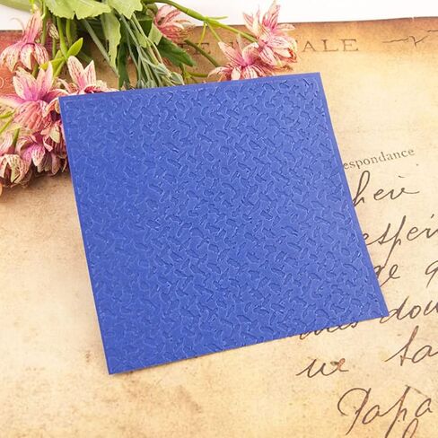 PUPUZAO Plastic Embossing Folder (6''x6'' | Impression Pattern) Paper Crafts Plastic Textured Impressions for Card Making Scrapbooking in Saudi Arabia