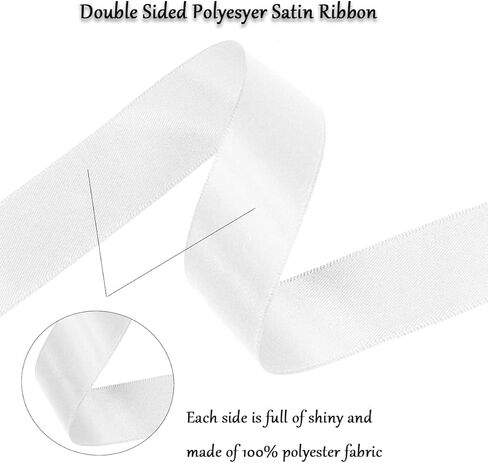 شريط ساتان ذهبي مزدوج الوجه، لون خالص 3/8 بوصة × 25 ياردة شريط من الساتان القماشي لتغليف الهدايا، والحرف اليدوية، والباقات، وصناعة أقواس الشعر، وإكليل الزهور، وتزيين حفلات الزفاف ومشاريع الخياطة in Kuwait