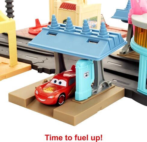 Disney Cars Toys On The Road Toys, Playset with 2 Toy Cars and Light-Up Countdown, Features Lightning McQueen and Mater Truck in Saudi Arabia