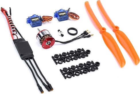 محرك FPVDrone CF2822 1200 كيلو فولت مع توفير داعم + 30 أمبير BLheli ESC + محرك مؤازر SG90 + مروحة 8060 لطائرة التحكم عن بعد in Kuwait