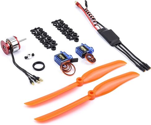 محرك FPVDrone CF2822 1200 كيلو فولت مع توفير داعم + 30 أمبير BLheli ESC + محرك مؤازر SG90 + مروحة 8060 لطائرة التحكم عن بعد in Kuwait