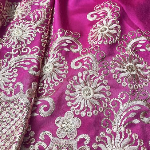 YQOINFKS George Lace جديد نسيج حريري مطرز بنسيج دانتيل أفريقي ترتر دانتيل نسيج نيجيري 3 ياردات/مجموعة لخياطة الزفاف (3 ياردات، أخضر نيجيري) in Kuwait