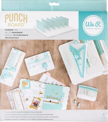 We R Memory Keepers Punchboard and Punch Storage Tray, Off White in Saudi Arabia