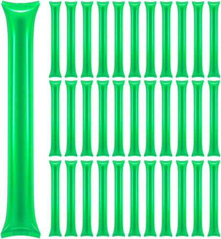 50 قطعة من اعواد الرعد السميكة من لوفشير، عصي تشجيع بلاستيكية قابلة للنفخ تصدر ضوضاء للحفلات الرياضية والفرق الروحية in Kuwait
