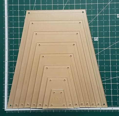 مجموعة قوالب درزات لمكعبات البهلوان، 20.32 سم، 17.78 سم، 15.24 سم، 10.16 سم، 7.62 سم، 2.54 سم مع 1/4 بوصة in Kuwait