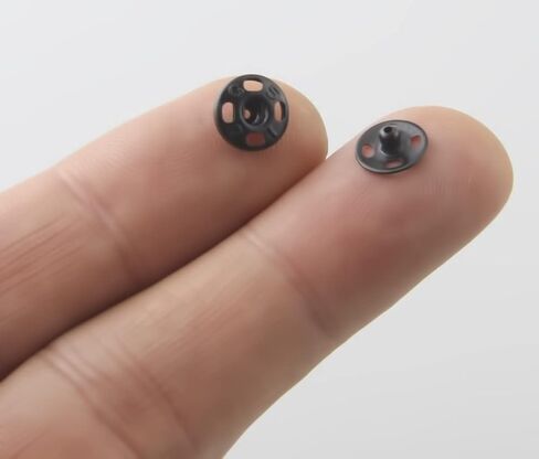 ALLinONE 8mm Sew-on Metal Snap Buttons Snaps Fasteners Press Studs Buttons for DIY Craft Clothing (Antique Bronze) in Kuwait