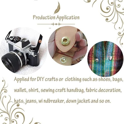 Noyin المفاجئة السحابات 10mm زر المفاجئة الصحافة الأزرار المفاجئة برشام أزرار بوبرس المفاجئة السحابات للملابس الجلدية الجينز سترات أساور أكياس 2/5 '' 10 مجموعة (ذهبي وردي) in Kuwait