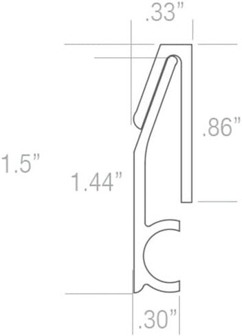 Hangman - Professional French Cleat – For Mirrors, Pictures, Ledges, Cabinets & Headboards - Aluminum: CBH-18 in Kuwait