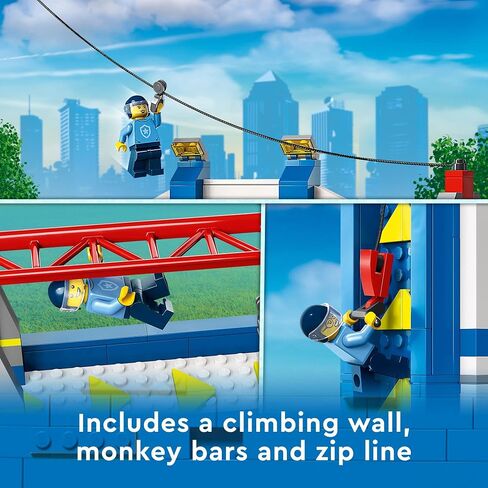 LEGO City Police Training Academy 60372, Station Playset with Obstacle Course, Horse Figure, Quad Bike Toy and 6 Officer Minifigures, for Kids Ages 6 Plus in Saudi Arabia
