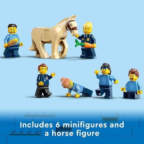 LEGO City Police Training Academy 60372, Station Playset with Obstacle Course, Horse Figure, Quad Bike Toy and 6 Officer Minifigures, for Kids Ages 6 Plus in Saudi Arabia