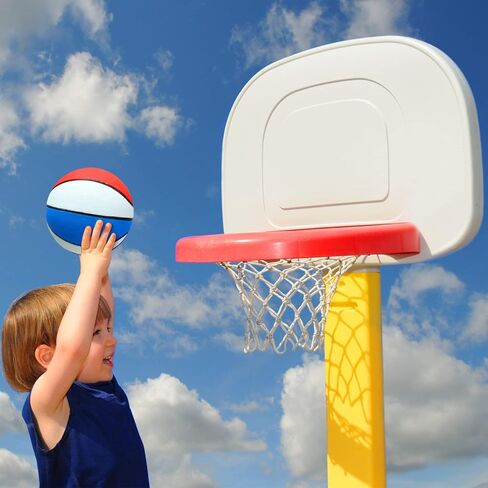 Vinsot 6 Pack Mini Basketballs with Pump Red, White and Blue Mini Basketball Set for Indoor, Outdoor, Pool Parties, Small Hoops Basketball Game Party Favors (7 Inch, Size 3) in Saudi Arabia