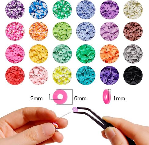 Long tiantian 17000pcs 2mm Glass Seed Beads for Bracelet Making Kit,Tiny Waist Beads Kit with Letter Beads and Elastic String, Small Beads Friendship Jewelry Making Kit, DIY Art Craft Girls Gifts in Kuwait