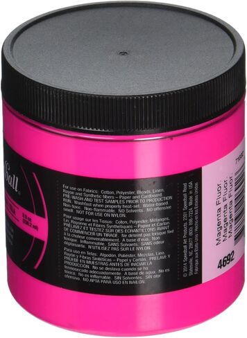 Speedball Fabric Screen Printing Ink, 8-Ounce, Fluorescent Blue in Saudi Arabia