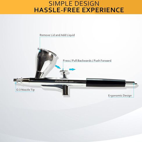 مجموعة فرشاة هوائية لاسلكية مع ضاغط، مجموعة ضاغط فرشاة هوائية لاسلكية محمولة للرسم والنماذج والفنون والوشم وفن الاظافر والوضع والمكياج والكيك وصالون الحلاقة ورسم التيشيرت والدباغة من العلامة التجارية in Kuwait